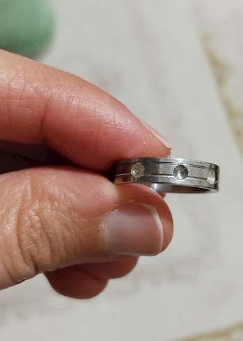 Minimalist Gri Kadın Yüzük - Görsel 4