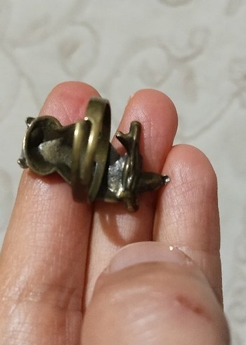 Vintage Bohem Baykuş Figürlü Kadın Yüzük - Görsel 9