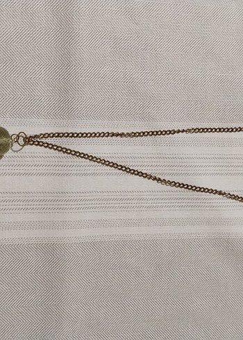 Uzun Zincir Detaylı yeşil kolye - Görsel 6