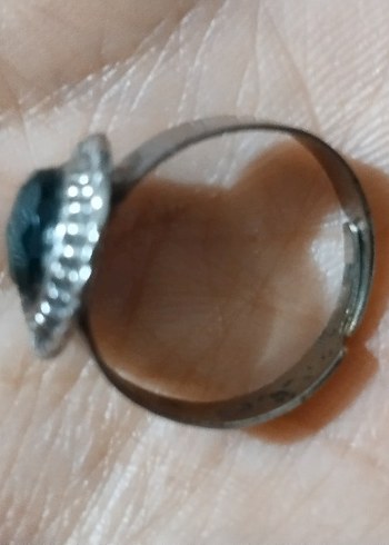 Turkuaz Taşlı Boncuklu Bohem Kadın Yüzük - Görsel 3