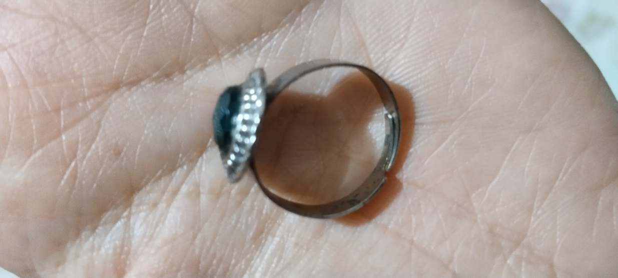 Turkuaz Taşlı Boncuklu Bohem Kadın Yüzük - Görsel 3