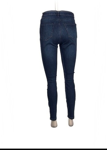 28 Beden Lacivert Kadın Denim Jean Pantolon