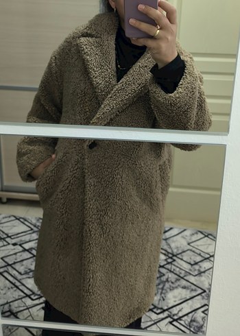 Zara Kadın Camel Midi Kaban - Görsel 4