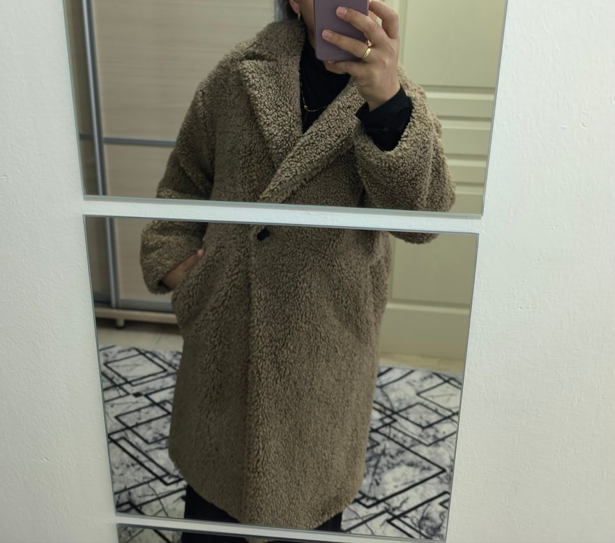 Zara Kadın Camel Midi Kaban - Görsel 4