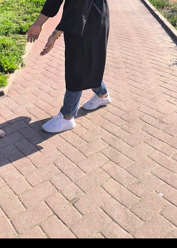 Siyah Midi Kadın Kimono, Yüksek Yakalı, Salaş - Görsel 3