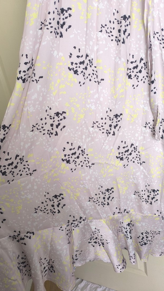 Bohem Yüksek Yakalı Uzun Kollu Uzun Elbise - Görsel 2