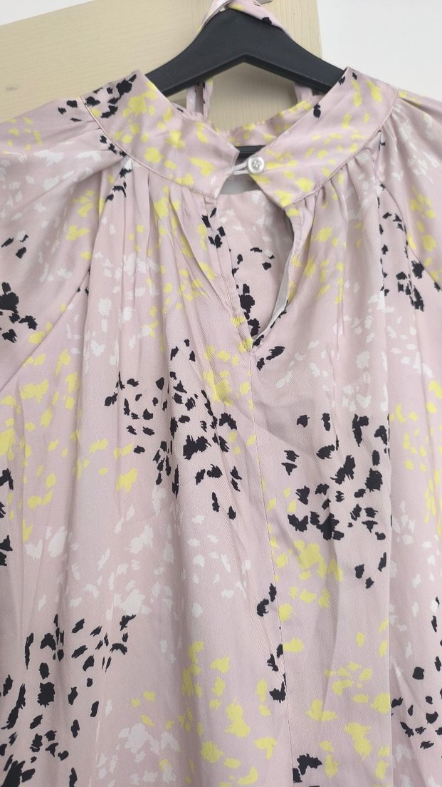 Bohem Yüksek Yakalı Uzun Kollu Uzun Elbise - Görsel 4