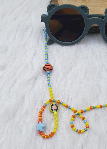 ZİNCİR... BESKETBOL TOPLU ÇOCUK GÖZLÜK ZİNCİRİ - Görsel 3