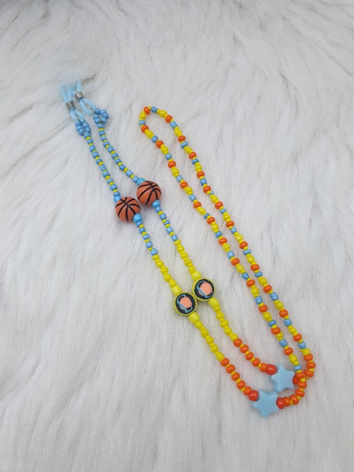 ZİNCİR... BESKETBOL TOPLU ÇOCUK GÖZLÜK ZİNCİRİ - Görsel 2