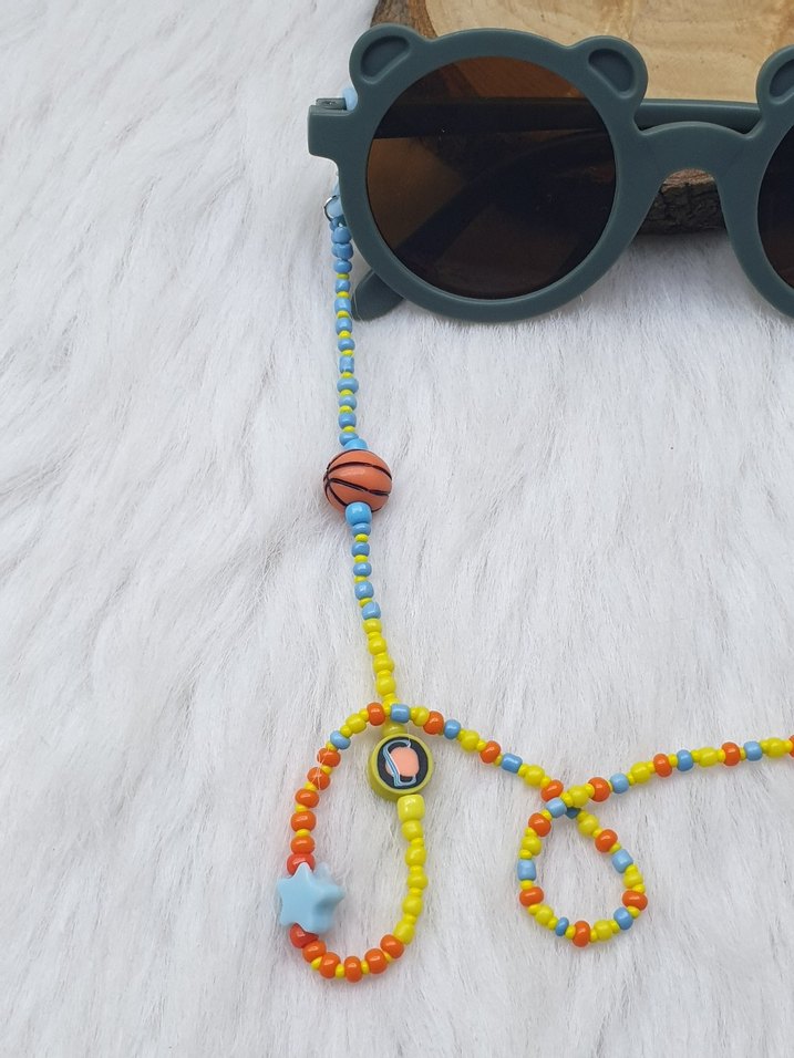 ZİNCİR... BESKETBOL TOPLU ÇOCUK GÖZLÜK ZİNCİRİ - Görsel 3