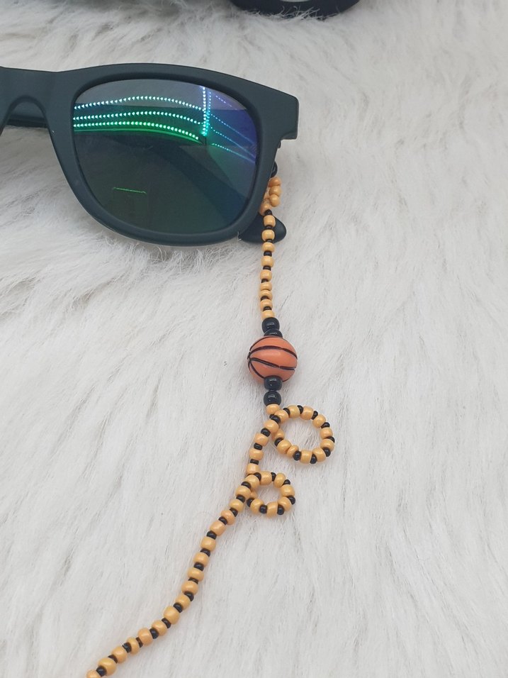 ZİNCİR......BASKETBOL TOPU FİGÜRLÜ ÇOCUK GÖZLÜK ZİNCİRİ - Görsel 2