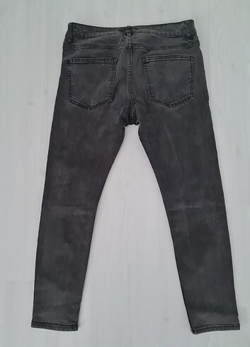 Bershka gri kot pantolon - Görsel 2