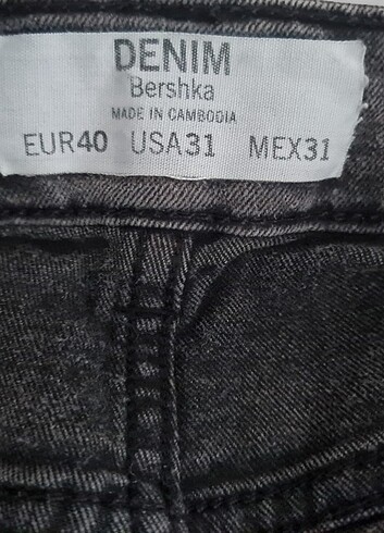 Bershka gri kot pantolon - Görsel 3