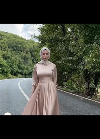 Tesettür abiye elbise uzun 