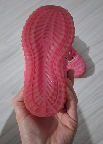 Kız Çocuk Pembe Cırt Cırtlı Spor Ayakkabı - Görsel 3