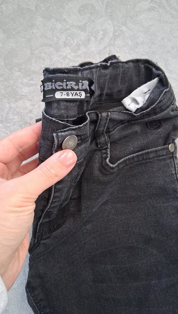 Gri Erkek Çocuk Denim Pantolon - Görsel 4