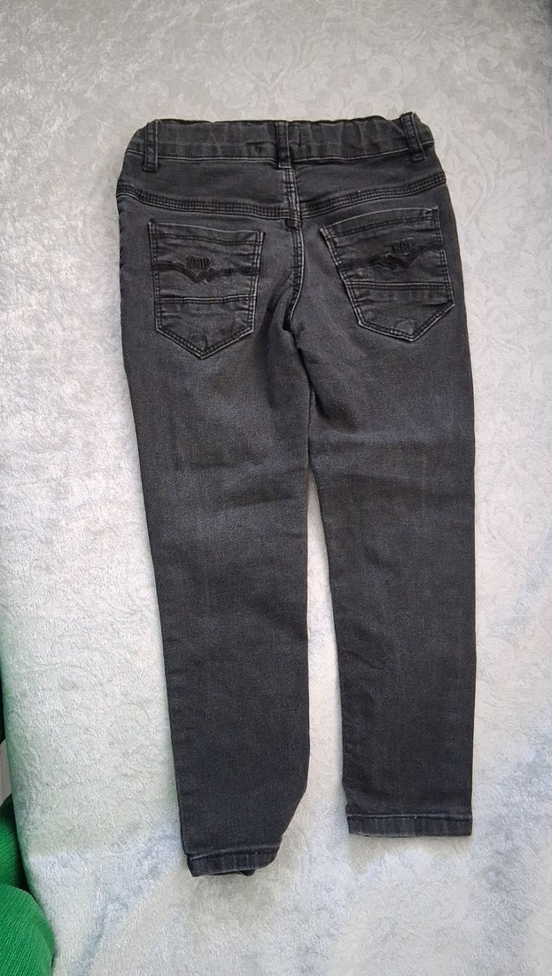 Gri Erkek Çocuk Denim Pantolon - Görsel 2