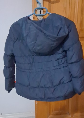 kız Çocuk Gri Fermuarlı Mont - Görsel 3