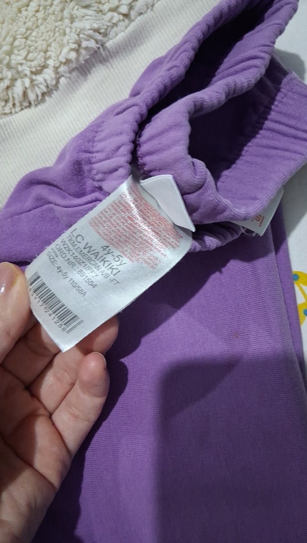 Kız Çocuk Beyaz Peluş Sweatshirt - Görsel 3