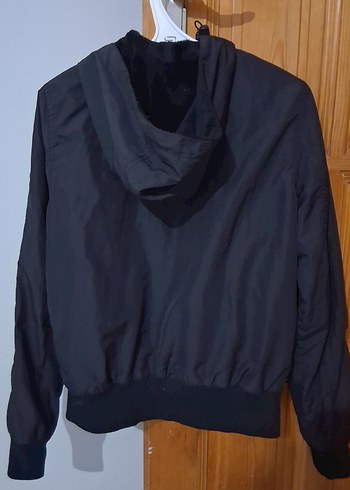 Siyah Fermuarlı Midi Streetwear Kadın Ceket - Görsel 3