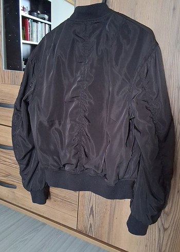 Nakışlı Siyah Street Wear Kadın Ceket - Görsel 3