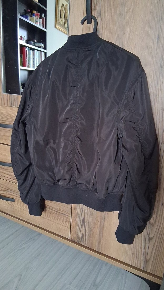 Nakışlı Siyah Street Wear Kadın Ceket - Görsel 3