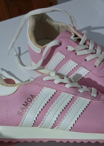 Kız Çocuk Pembe Yılan Desenli Sneaker - Görsel 3