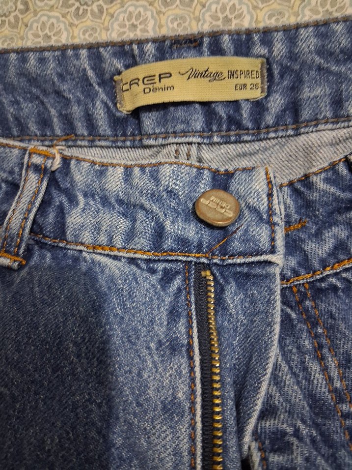 Kadın Mavi Denim Midi Boy Jean - Görsel 5