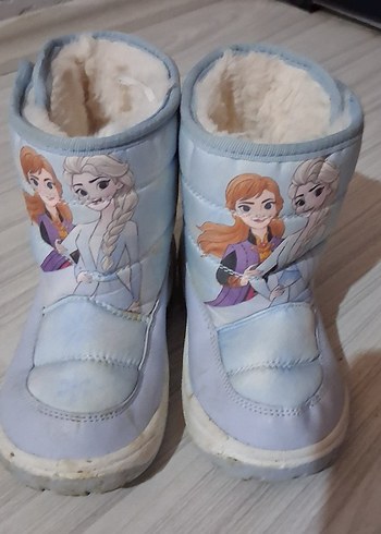 Kız Çocuk Mavi Baskılı Kauçuk Botlar - Görsel 4