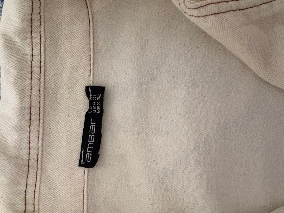 Düğmeli Kısa Kollu Beyaz Keten Kadın Ceket - Görsel 3