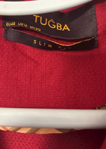 Bordo Uzun Keten Kadın Kaban - Görsel 4