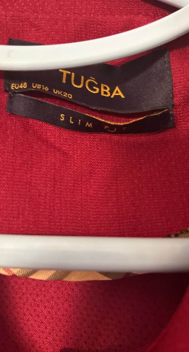 Bordo Uzun Keten Kadın Kaban - Görsel 4