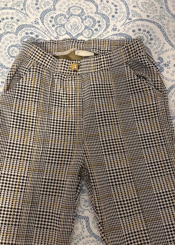 Kız Çocuk Elastik Bel Denim ve Desenli Pantolon - Görsel 2