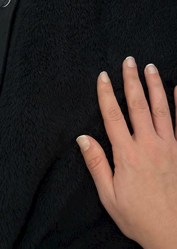 Siyah Kadın Kürklü Kış Montu - Görsel 2