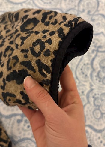 Kahverengi Leopar Desenli Kadın Ceket - Görsel 4