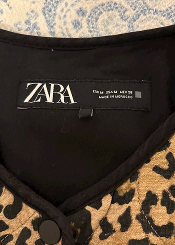 Kahverengi Leopar Desenli Kadın Ceket - Görsel 3