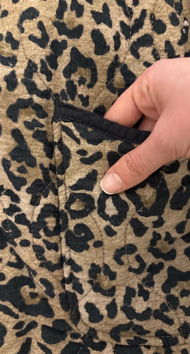 Kahverengi Leopar Desenli Kadın Ceket - Görsel 2