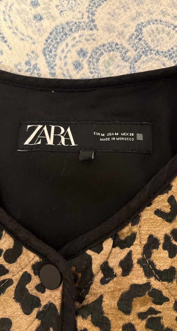 Kahverengi Leopar Desenli Kadın Ceket - Görsel 3