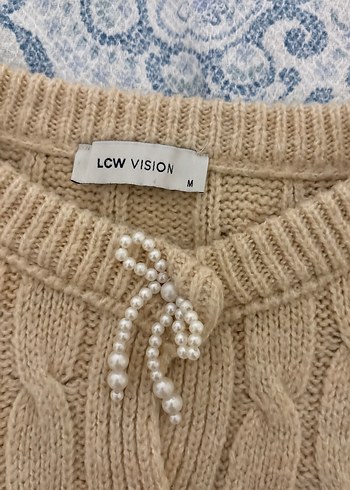 Bej Örgü Kadın Hırka - Görsel 4