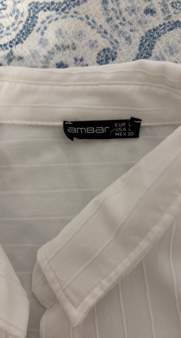 Kadın Beyaz Keten Kısa Kollu Gömlek - Görsel 3