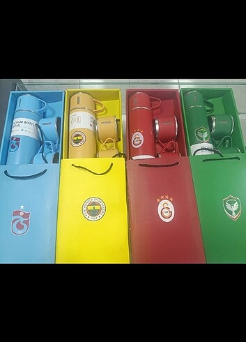 Vakumlu taraftar termos takımı 