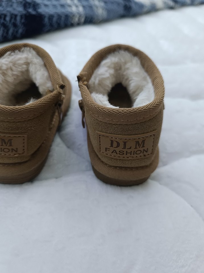 Kız Çocuk Kahverengi Kürklü Bot - Görsel 4