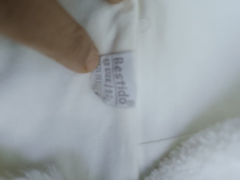 Kapüşonlu Beyaz Bebek Tulumu Nakışlı - Görsel 2