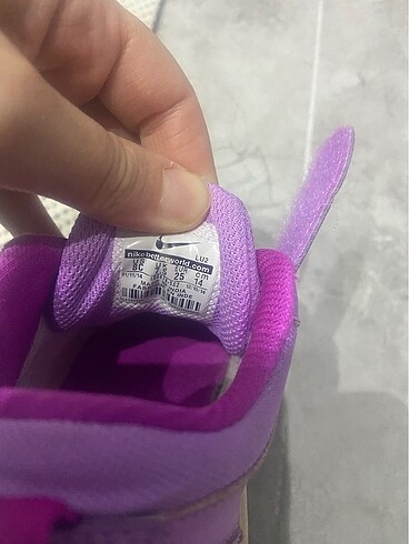 25 Beden mor Renk Nike çocuk ayakkabı