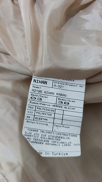 38 Beden kahverengi Renk Taba rengi kaban
