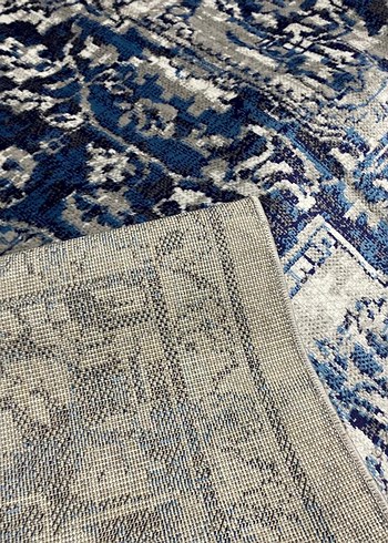 Lacivert etnik desenli halı  - Görsel 2