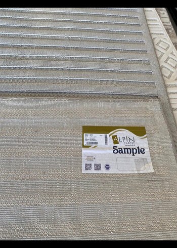 Gri desenli dokuma halı - Görsel 2