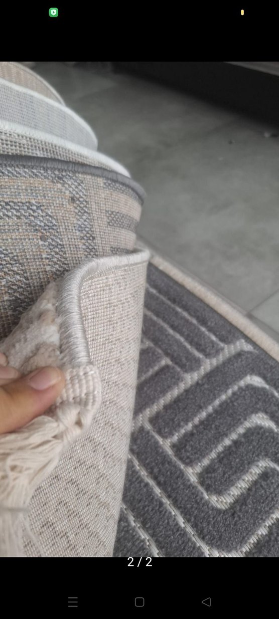 Gri dokuma halı  - Görsel 2