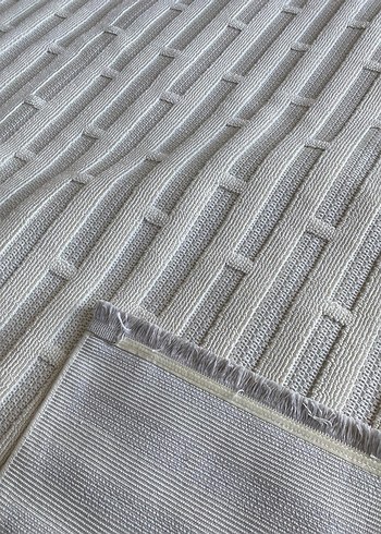 Gri Modern Dokulu Halı 200x300 ebatinda - Görsel 2