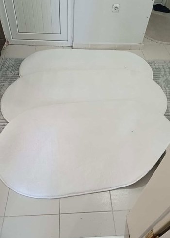 English Home Beyaz Oval Banyo Paspası